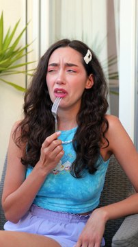 🤯 Eating Yogurt With a Fork?! Genius or Madness? 😂 Drop a 😱 if you’d try it!