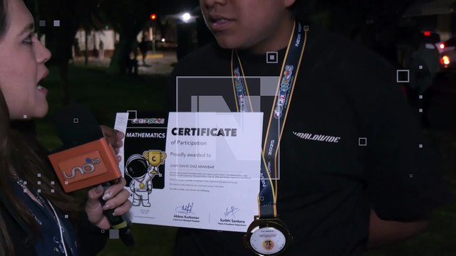 Cochabambino conquista oro en Olimpiadas Matemáticas de Nueva York