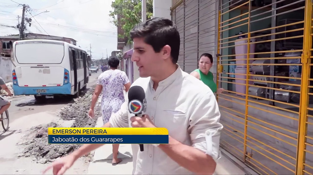 Acidentes devido a obras inacabadas na Rua Laguna, Jaboatão: relatos de vítimas e apelo por soluções
