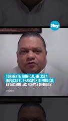 Tormenta tropical Melissa impacta el transporte público estás son las nuevas medidas