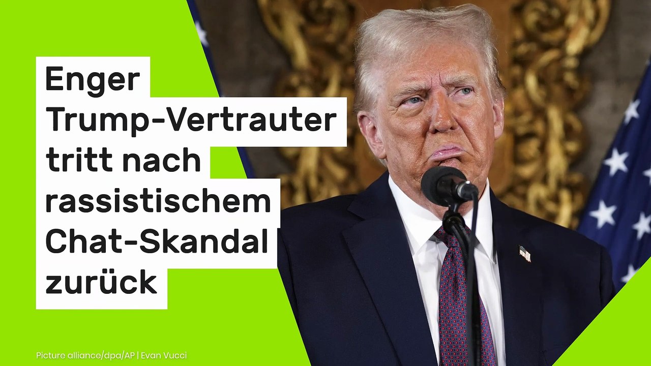 Donald Trump: Enger Vertrauter tritt nach rassistischem Chat-Skandal zurück