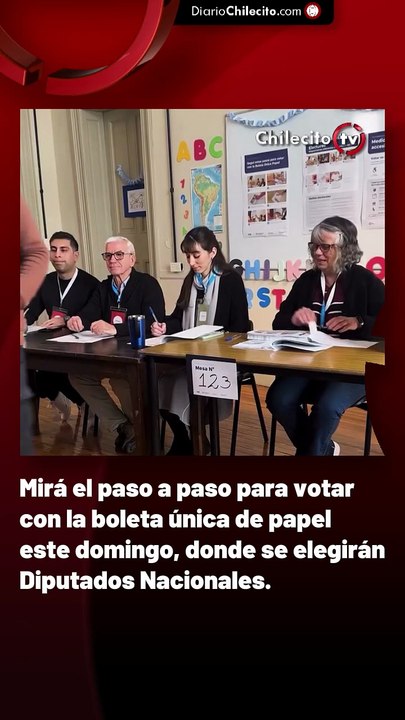 Mirá el paso a paso para votar con la boleta única de papel este domingo, donde se elegirán Diputados Nacionales.