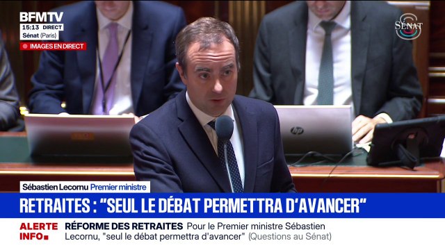 Interpellé sur la question de la réforme des retraites, Sébastien Lecornu répond au Sénat