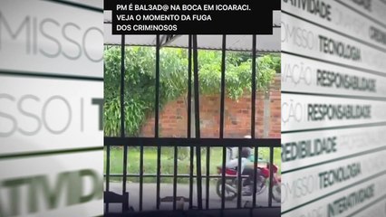Policial militar foi balead@ na boca durante uma abordagem de crimin0s@s, em Icoaraci.