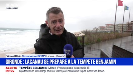 Tempête Benjamin: des rafales de vent jusqu'à 130 km/heure attendues jeudi à Lacanau, en Gironde