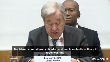 Guterres (Onu): dobbiamo combattere la disinformazione sul clima
