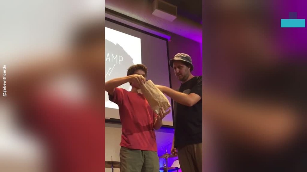 Crowd Erupts Over Rubik’s Cube Magic Trick