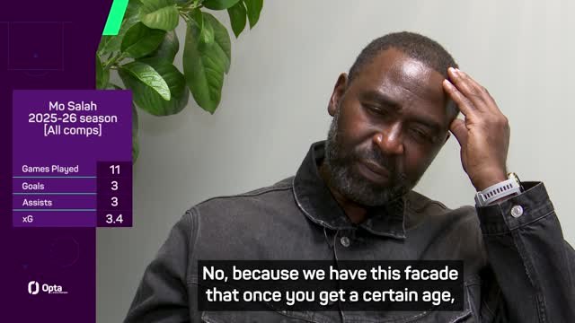 Andy Cole 'not too worried' about Salah's poor form