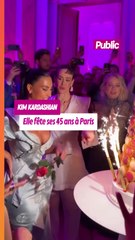 Kim Kardashian fête ses 45 ans à Paris hier soir