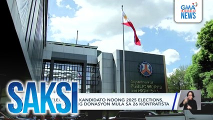 Comelec - 14 na kandidato noong 2025 Elections, nakatanggap ng donasyon mula sa 26 kontratista | Saksi