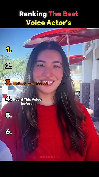 Ranking Best Voice Actor's #ranking #voiceactor #shorts #usa #tiktok