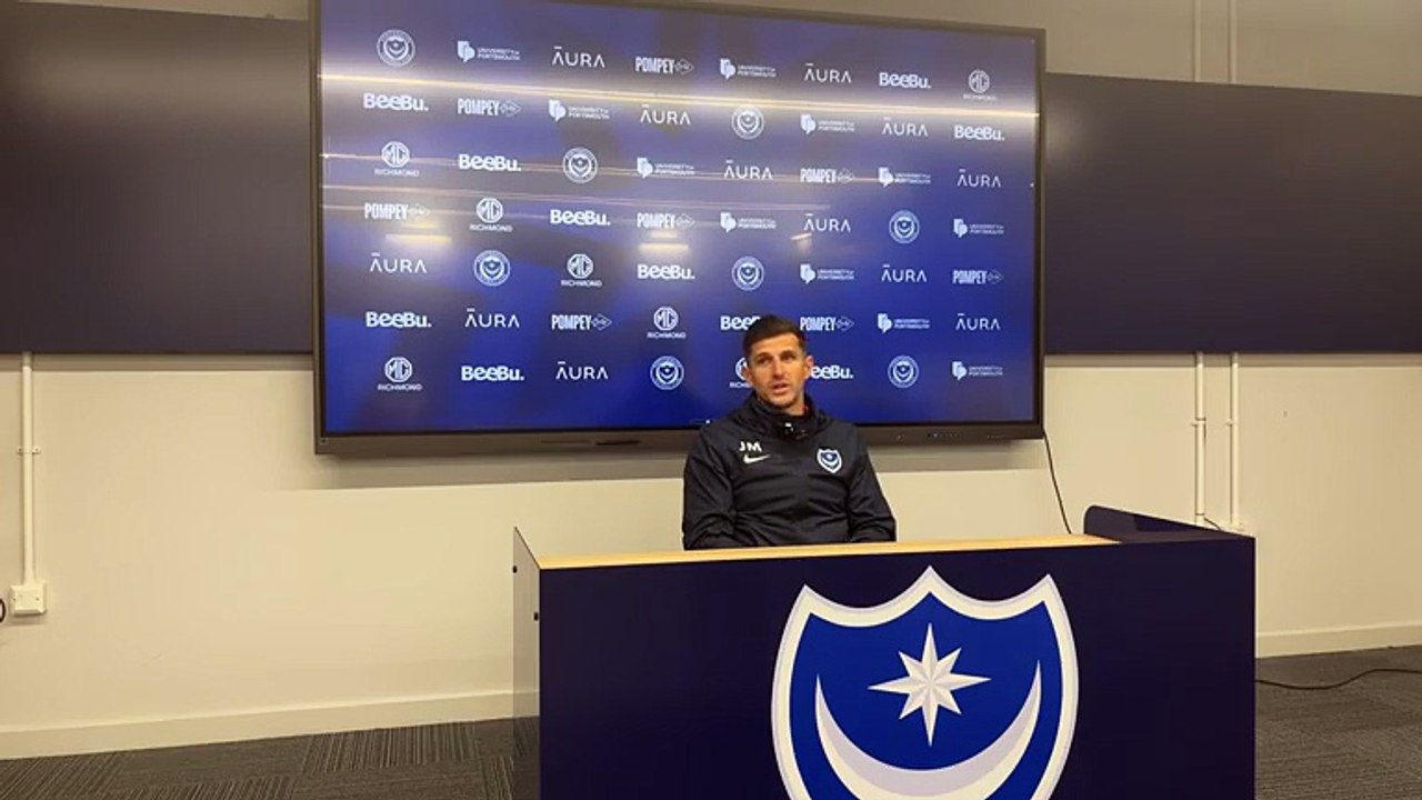 Portsmouth boss John Mousinho previews Stoke clash