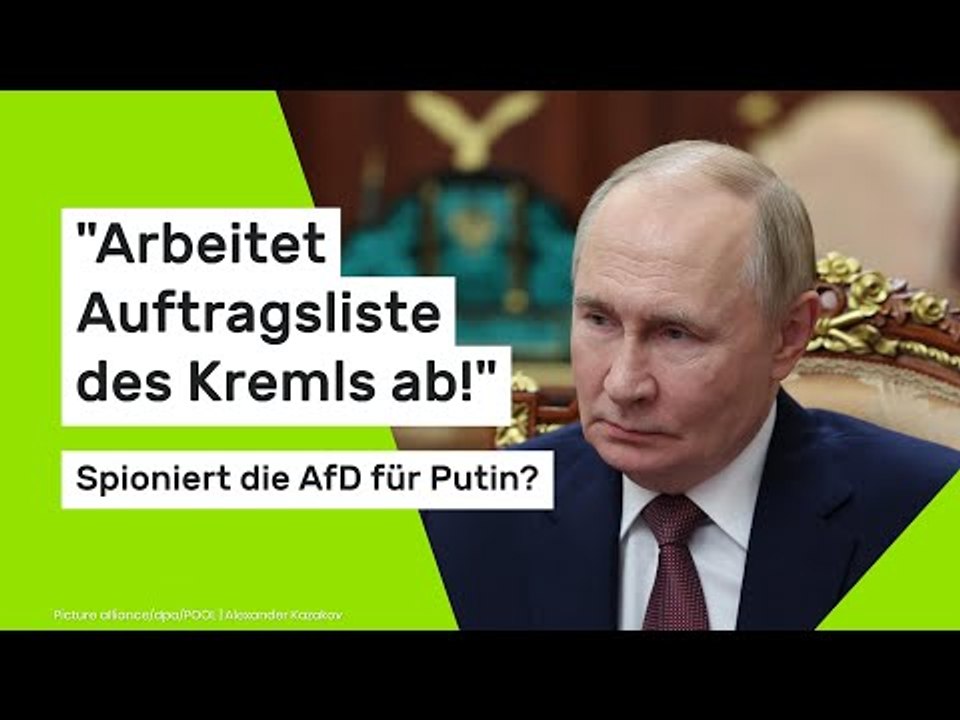 'Arbeitet Auftragsliste des Kremls ab!' Spioniert die AfD für Putin?