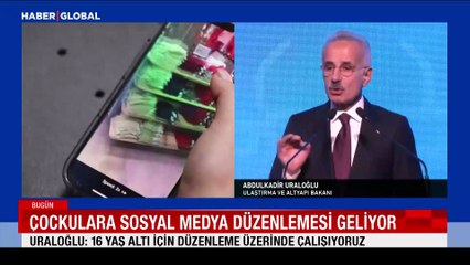 Ulaştırma ve Altyapı Bakanı Uraloğlu açıkladı: Çocuklara sosyal medya düzenlemesi geliyor