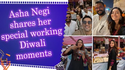 Asha Negi finds Diwali joy in between work moments, shares festive glimpses