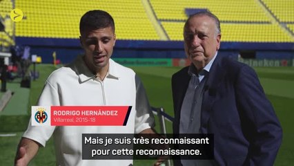 Villarreal - Rodri honoré avant le choc en Ligue des Champions