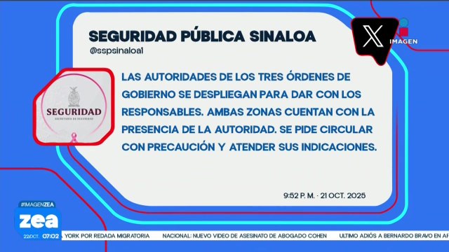 Ataque armado en Culiacán, Sinaloa, deja a 4 personas sin vida