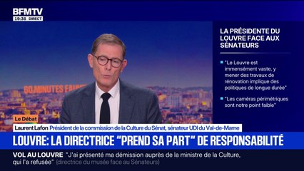 Cambriolage au Louvre: "Il y a beaucoup d'impensés en matière de sécurité au niveau du Louvre", affirme Laurent Lafon (président de la commission de la Culture du Sénat)