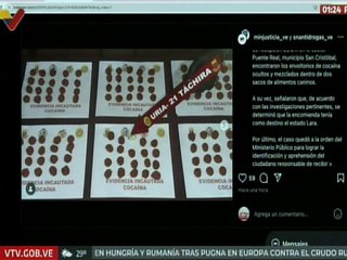 Táchira | FANB incauta 559 envoltorios de cocaína en Operación Escudo Bolivariano