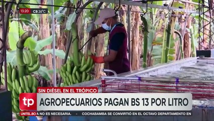 Agropecuarios de Cochabamba pagan hasta Bs 13 por litro de combustible ante la escasez en los surtidores