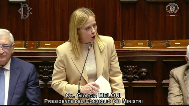 Roma - Comunicazioni in vista del Consiglio europeo del 23/10/25: replica del Presidente Meloni alla Camera (22.10.25)