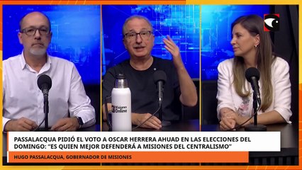 Passalacqua pidió el acompañamiento a Oscar Herrera Ahuad en las elecciones del domingo