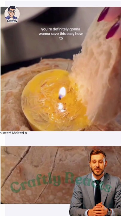 Edible Butter Candle — The Most Genius Food Trend! 🕯️🧈🍞 #FoodInnovation #ButterCandle #CafeIdeas #ViralFood #CreativeBusiness #CraftlyReacts #DinnerPartyIdeas #AestheticFood #Craftly #UKBusinessIdeas Some content used for  Reacts | DIY videos | crafts