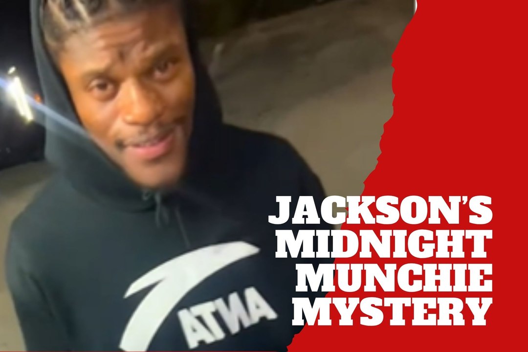 Lamar Jackson’s late-night snack moment has fans wondering if he’s just tired, or too chill.