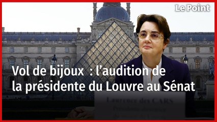 Vol au Louvre :  l'audition intégrale de Laurence des Cars au Sénat