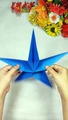 Kağıttan değişik Yıldız desen yapımı