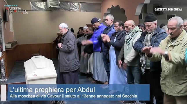 A Sassuolo l'addio ad Abdul, morto annegato nel Secchia a 13 anni