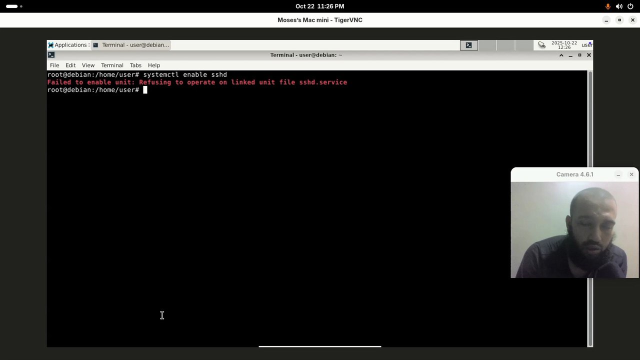 SSH server setup on debian