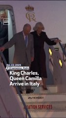 King Charles, Queen Camilla Arrive In Italy