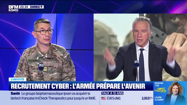 Colonel Pierre-Arnaud Borrelly (chef de corps du groupement de recrutement et sélection Nord-Ouest) : Recrutement cyber, l'armée prépare l'avenir - 22/10