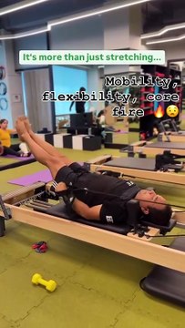 Pilates reformer exercise