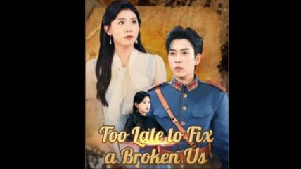 Too Late to Fix a Broken Us