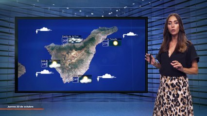 La previsión del tiempo en Canarias para el 23 de octubre de 2025, en Atlántico Televisión.
