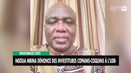 [#Déclaration ] Sénatoriales 2025 : Ngoua Mbina dénonce des investitures copains-coquins à l’UDB