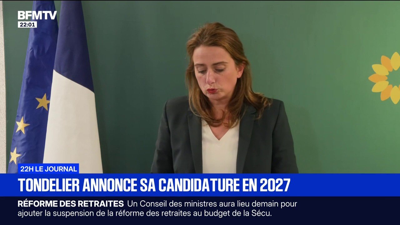 Marine Tondelier, secrétaire nationale des Écologistes, annonce sa candidature à la présidentielle de 2027