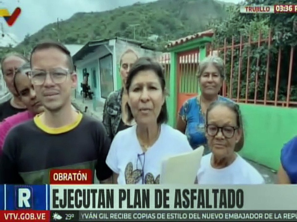 Ejecución de proyecto de asfaltado beneficia a tres consejos comunales del estado Trujillo