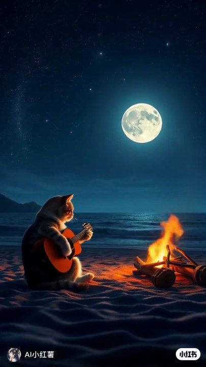 🌊 Whisper of the Sea Breeze | When the Ocean Tells a Love Story 💙🐱 | AI Cute Cat Short