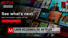 Acciones de Netflix caen ante desplome en mercados y dudas sobre su valoración