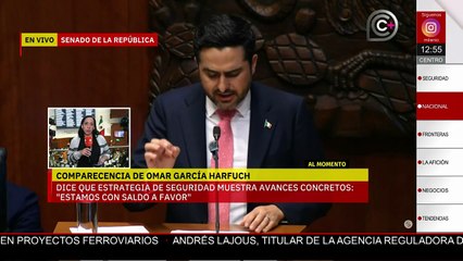 Omar García Harfuch presenta avances en seguridad durante comparecencia