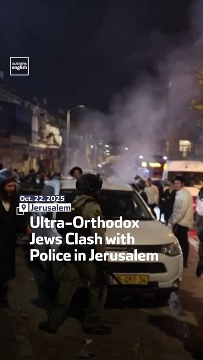 Ultra-Orthodox Jews Clash With Police In Jerusalem