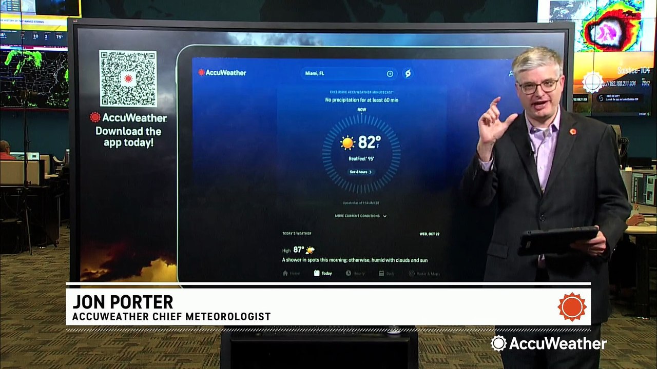 Tracking tropical storms and hurricanes on the free AccuWeather app
