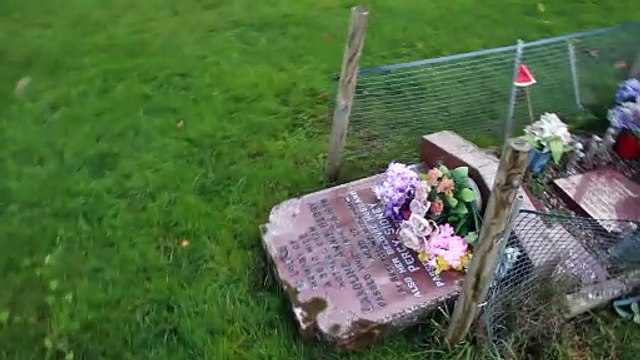 A walk through some of the flattened headstones and memorials in Porlock Cemetery filmed by George Ody.