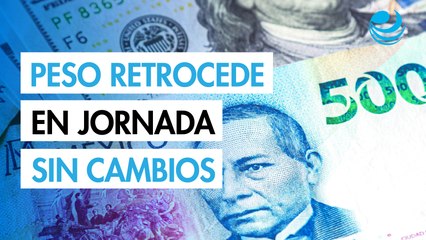 Peso mexicano retrocede marginalmente contra el dólar en jornada de pocos cambios