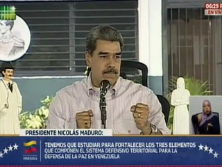 Jefe de Estado llama a fortalecer los tres elementos del Sistema Defensivo Territorial de Venezuela