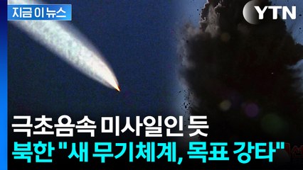 북한 "새로운 무기체계 발사...목표점 강타" [지금이뉴스] / YTN
