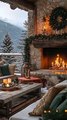 Rustic Mountain Resort Lounge.